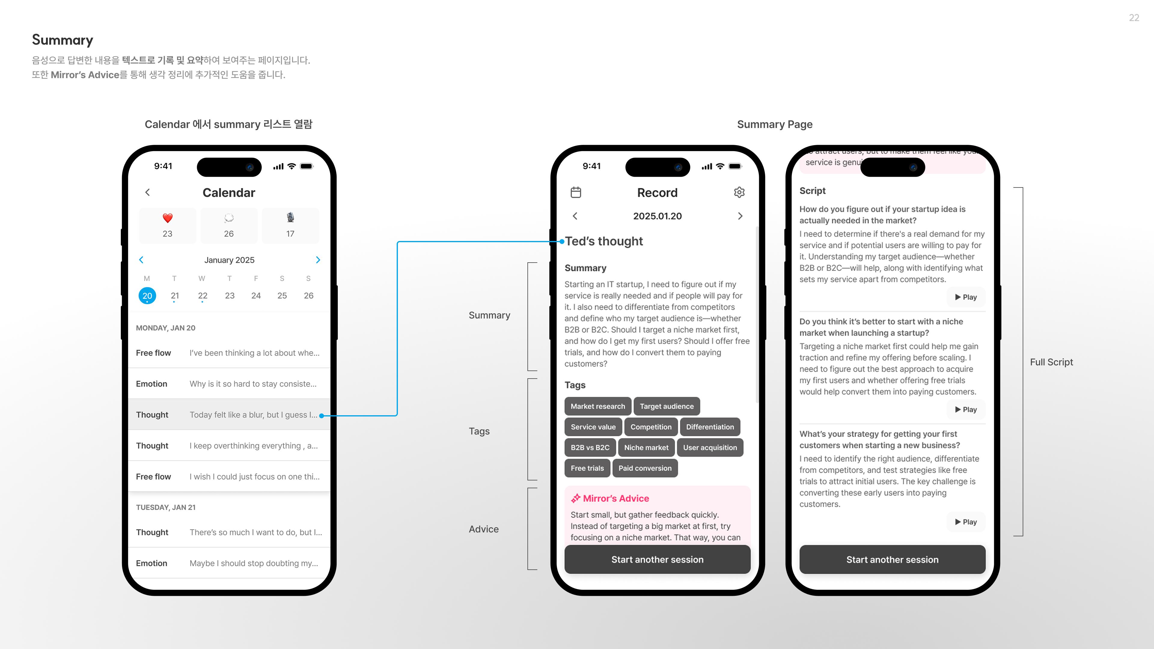 Mirror App Interface 5